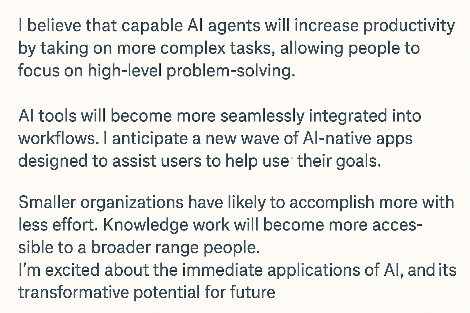 미래 전망: AI 에이전트와 생산성 도구의 진화