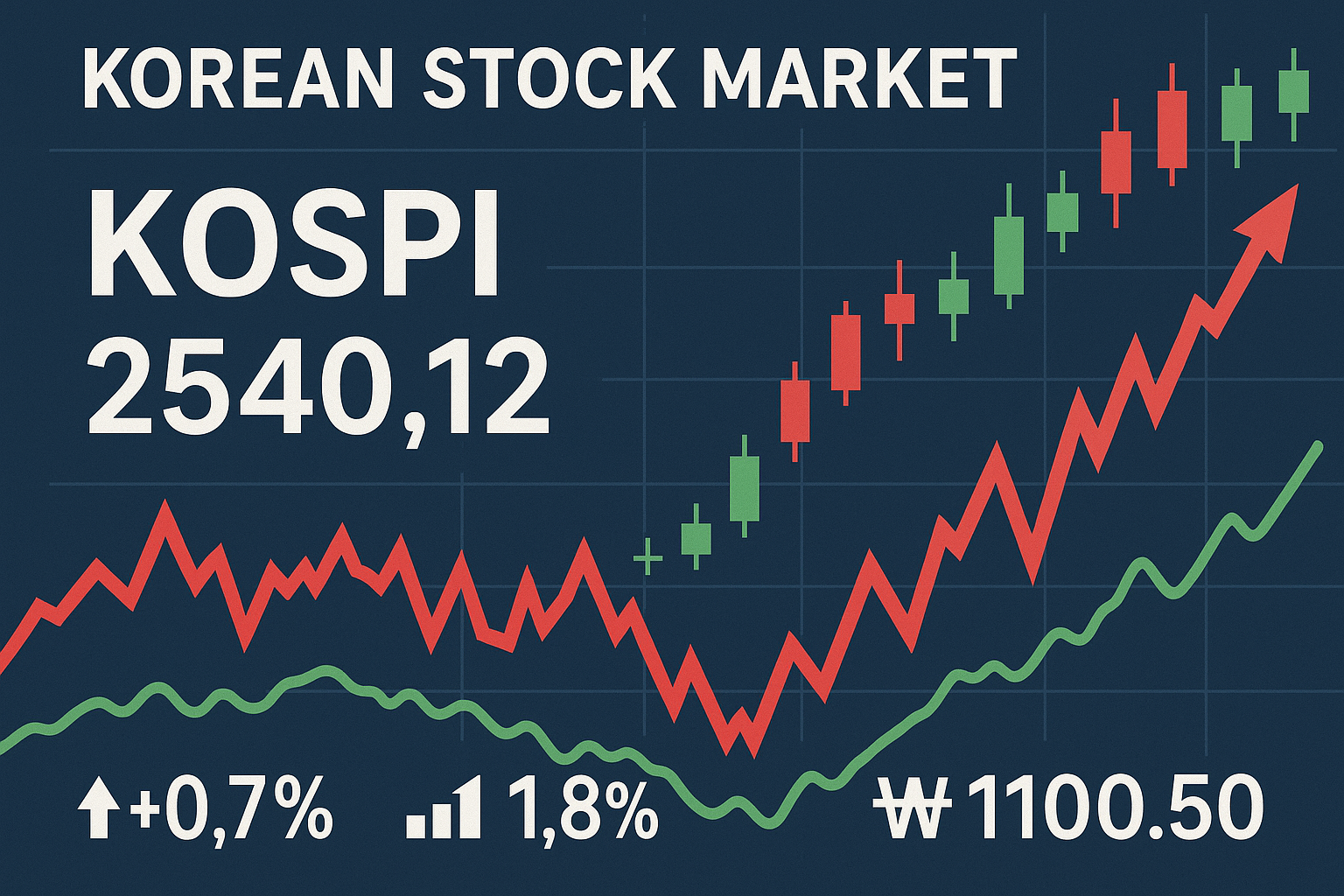 Korean stock market and economic indicators
