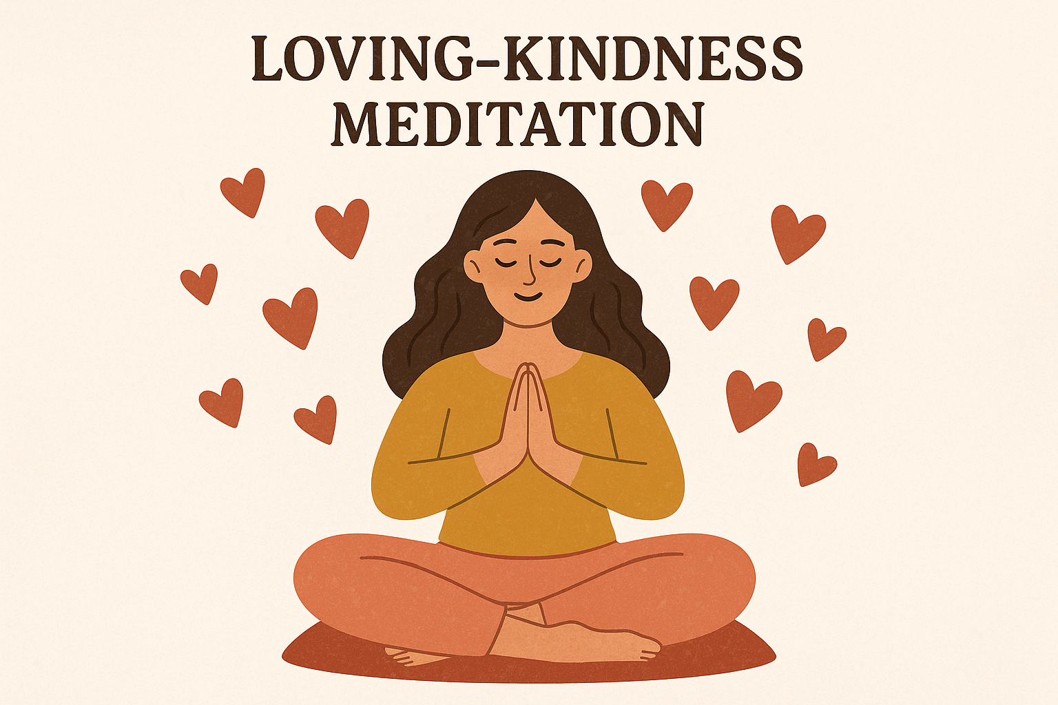 Loving-kindness meditation concept