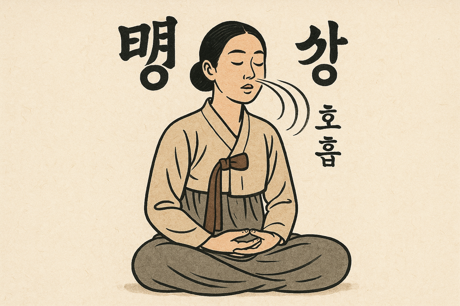 호흡에 초점을 맞춘 한국 명상 실천