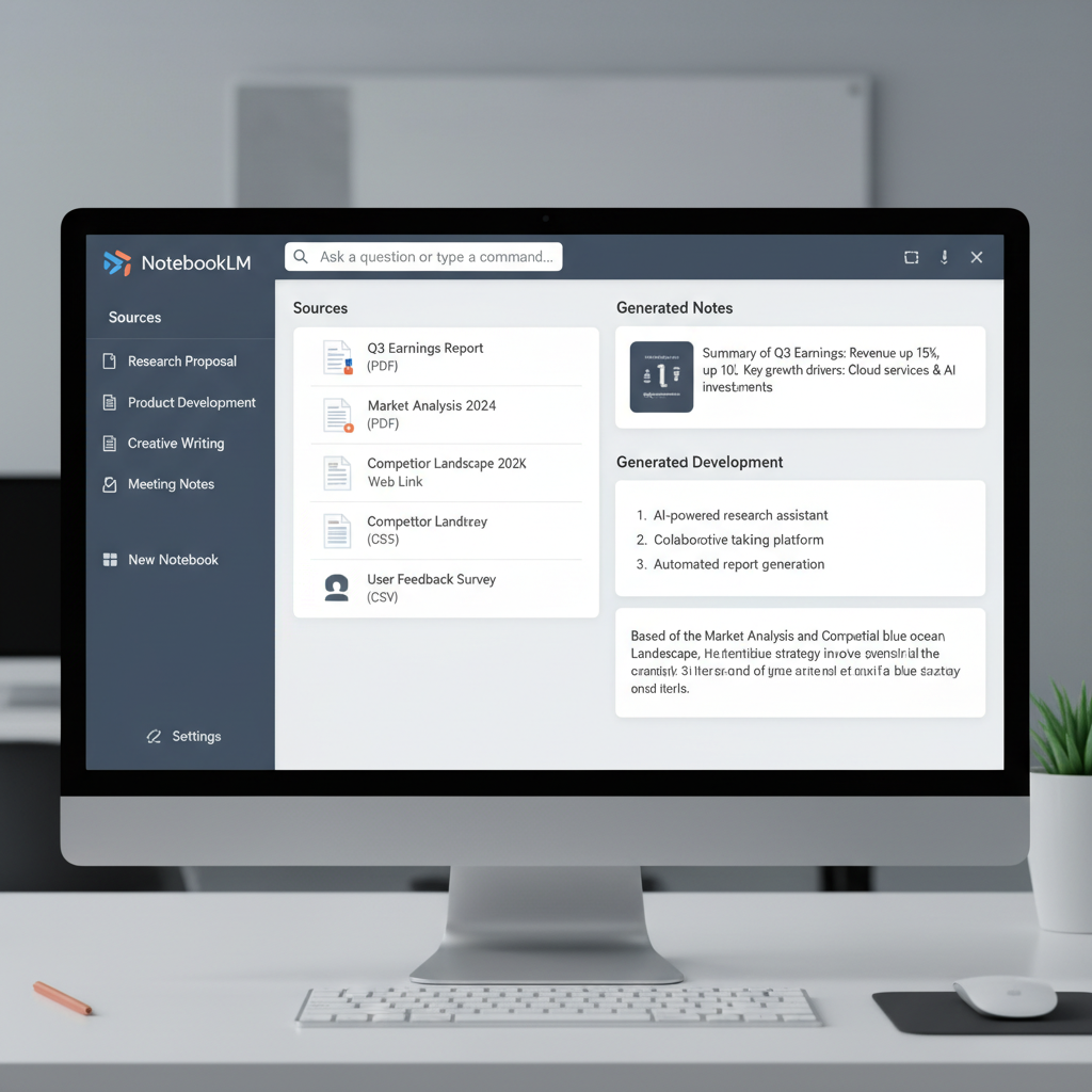 NotebookLM Interface Screenshot