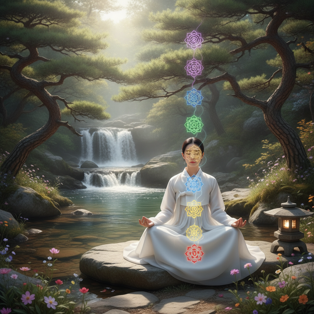 Korean meditation techniques and chakra