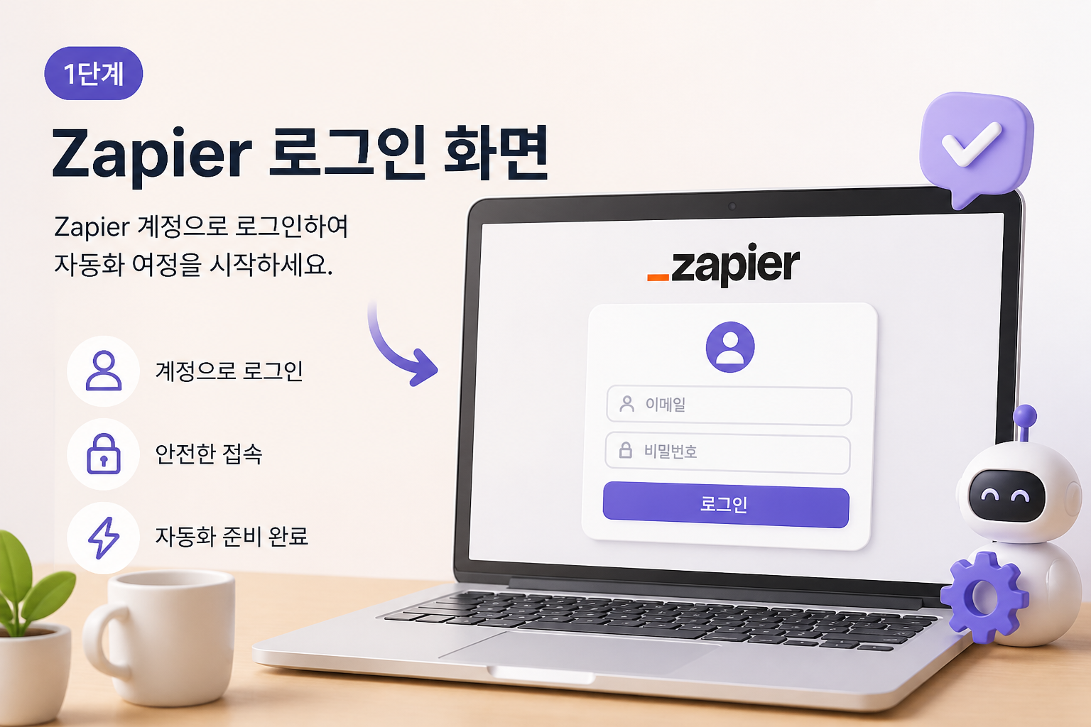 Zapier Login Screen