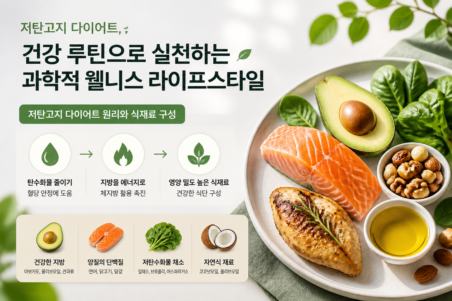 Principles and Food Components of the LCHF Diet