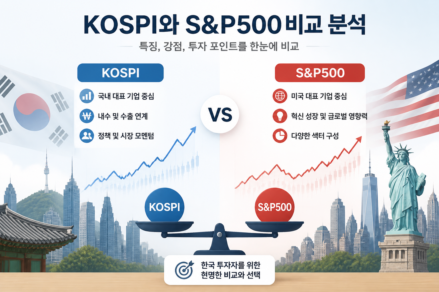 KOSPI와 S&P500 비교 분석