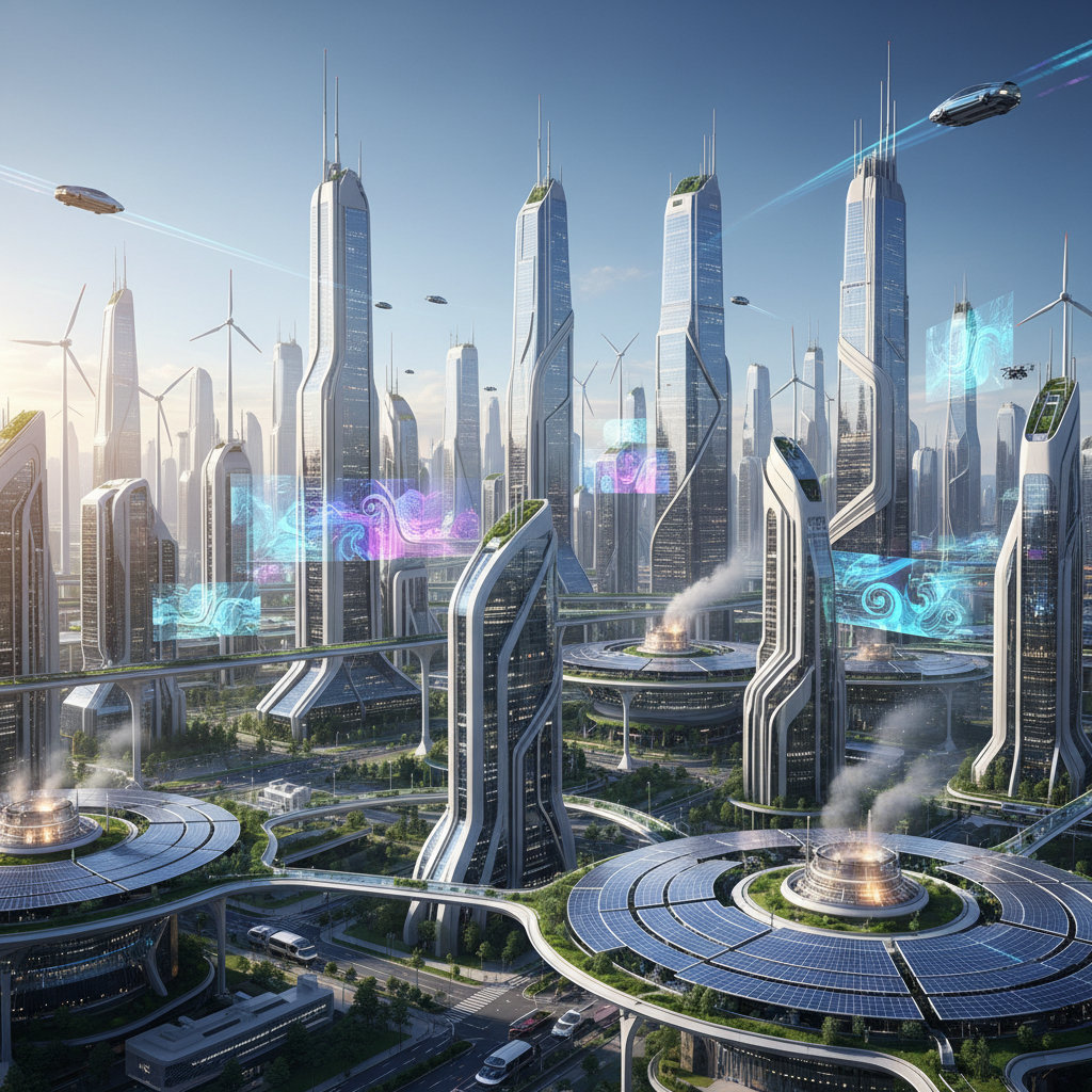 미래 도시 풍경