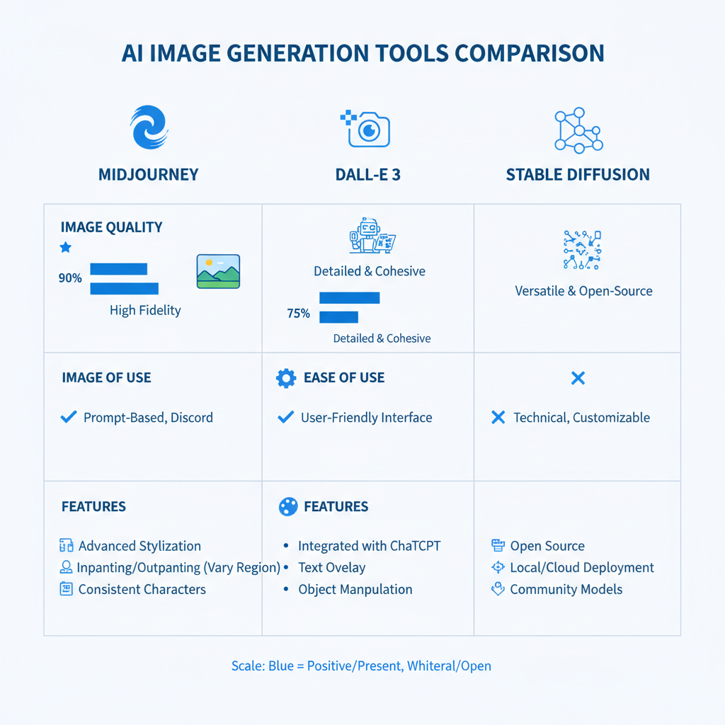 AI 도구 비교 인포그래픽